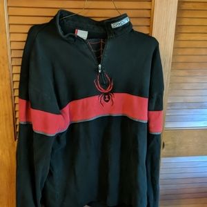 Spyder Half-Zip Style Black Sweatshirt L